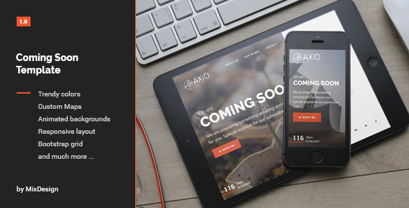 Axio - Coming Soon Template