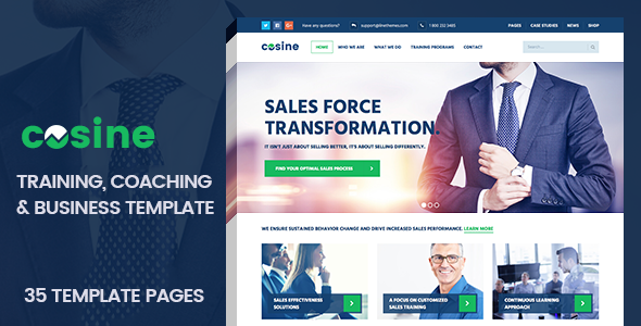 Cosine - Training, Coaching & Business HTML Template