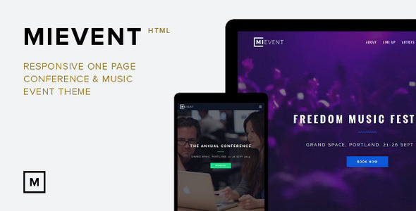 MiEvent v1.0 - Responsive Parallax Event & Music Theme
