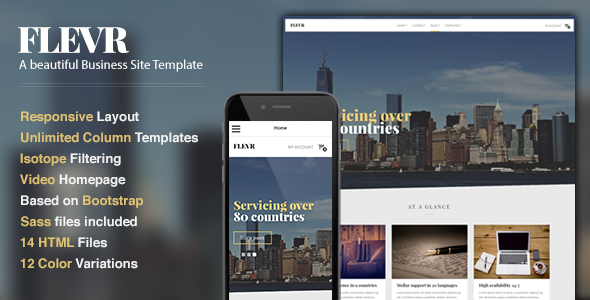 Flevr - Business Site Template