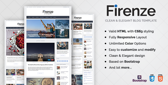 Firenze - Responsive Blog HTML5 Template