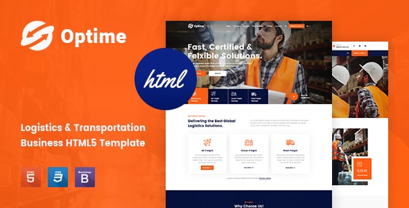 Optime v1.0 - Logistics & Transportation HTML5 Template