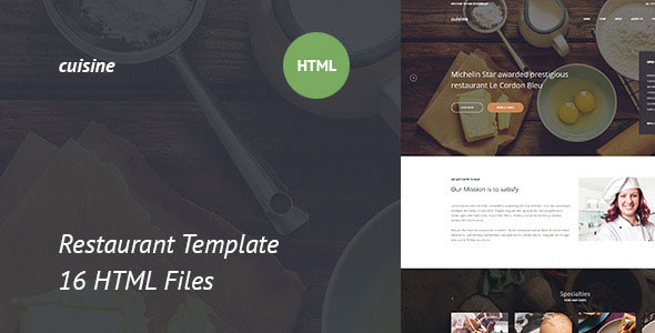 Cuisine - Themeforest Restaurant HTML Template