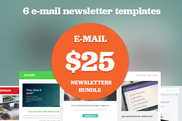 Creativemarket NEWSLETTERS Templates BUNDLE
