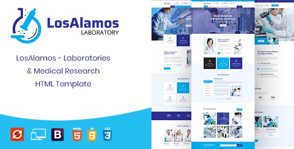 Losalamos v1.0 - Laboratory & Research HTML Template