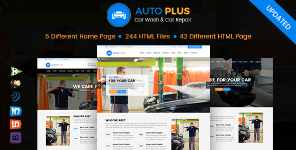 Auto Plus - Car Wash and Car Repair HTML Template