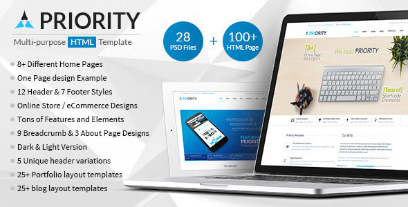 Priority v1.4 - Themeforest Multipurpose HTML5 Template