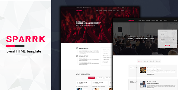 Sparrk – Event Bootstrap Template