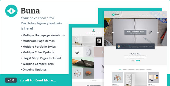 Buna - Your Next Agency/Portfolio HTML Template