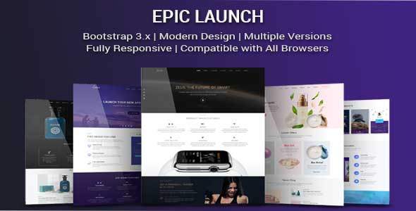 Epic Launch - High-Converting Landing Page Template