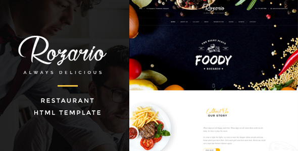 Rozario v1.1 - Restaurant & Food HTML Template
