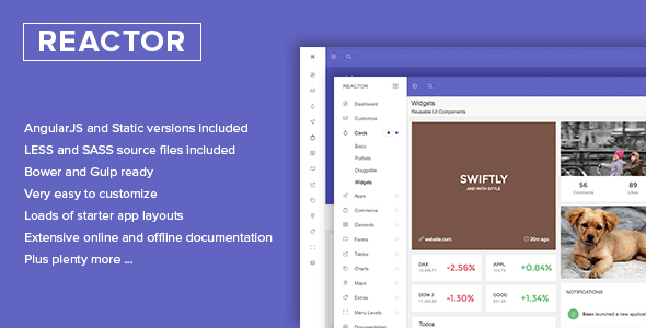 Reactor v1.2 - Bootstrap Admin Template