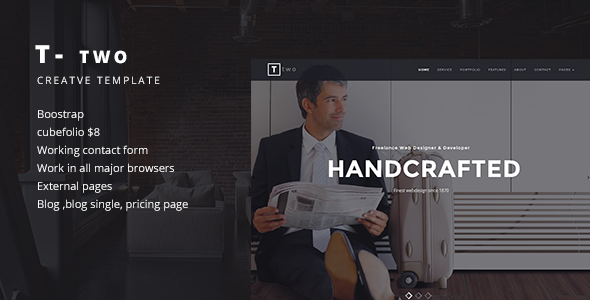 T- TWO Creative Business Template