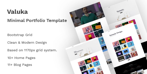 Valuka v1.0 - Minimal Portfolio Template