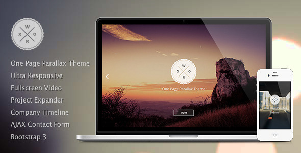 Worx - One Page Parallax Portfolio Template