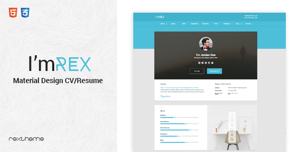 I'mRex - Material CV / Resume