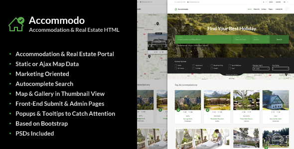 Accommodo v1.0.1 - Accommodation Travel Template
