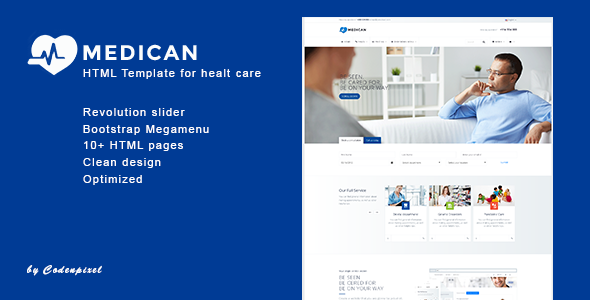 Medican - Health, Medical,Booking, Hospital Template