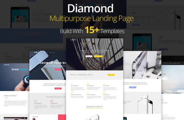 Diamond - Landing Page Template