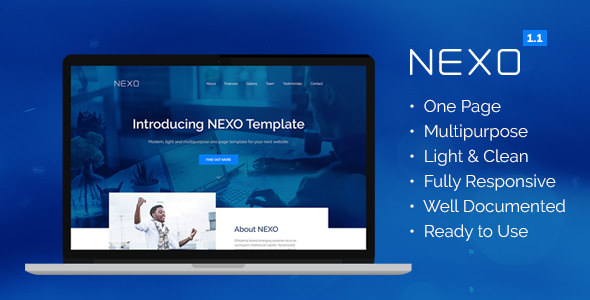 NEXO v1.1 - Multipurpose One Page HTML5 Template