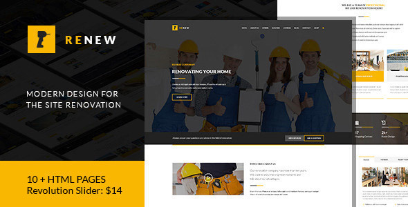 Renew - Renovation, Repair & Construction HTML