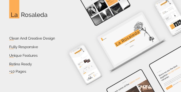 La Rosaleda v1.0 - Creative HTML Template