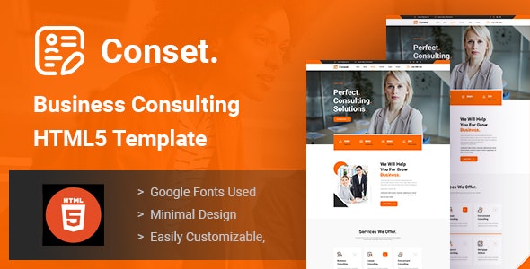 Conset v3.0 - Business Consulting HTML5 Template