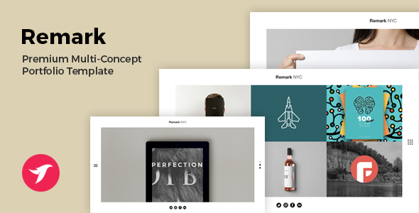 REMARK - Multi Concept Portfolio & Agency Template