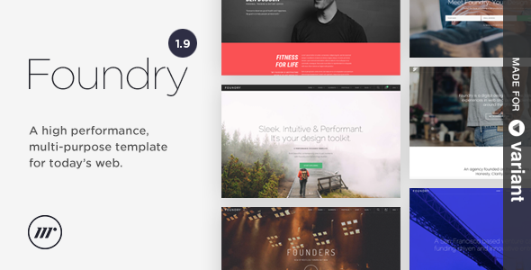 Foundry Multipurpose HTML v1.9.9 + Variant Page Builder
