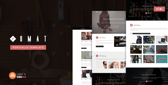 Omat - Responsive One Page Portfolio Template
