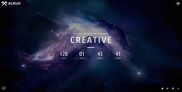 ACRUX - Easy To Use Coming Soon Template