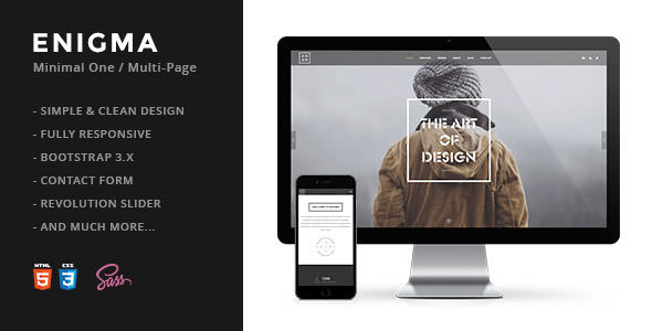 Enigma - Creative Responsive Minimal HTML Template