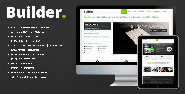 BUILDER v1.1 - Responsive HTML Template