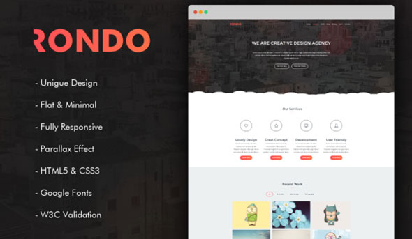 Rondo - Responsive One Page Template