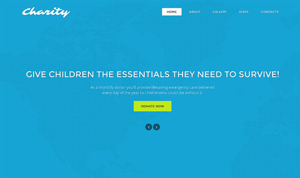 Charity - Creativemarket Responsive One Page Theme