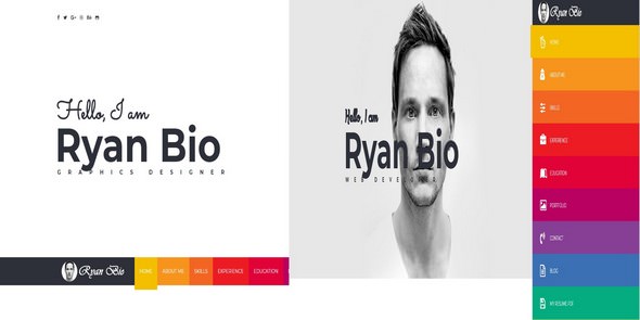 Bio v1.0 - Portfolio And Resume Template