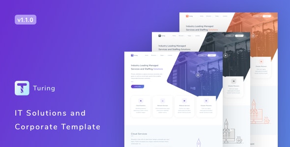 Turing v1.1.0 - IT Solutions and Corporate Template