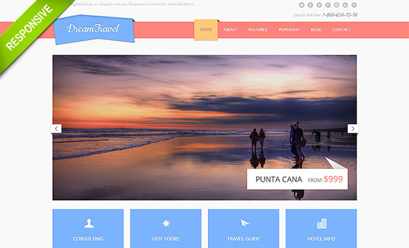 Travel - Flashmint Responsive Bootstrap Website Template