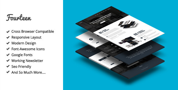 Fourteen - Responsive Landing Page Template - Updated