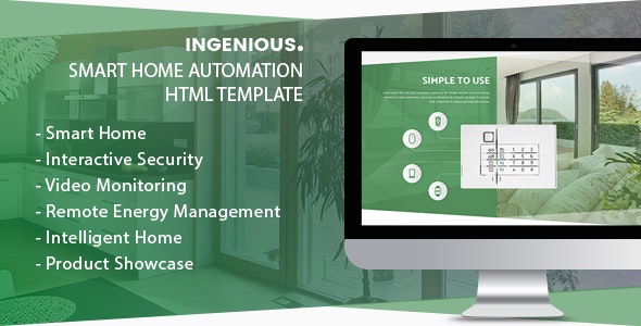 Ingenious v1.0 - Smart Home Automation HTML Template