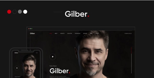 Gilber v1.0 - Personal CV/Resume HTML Template
