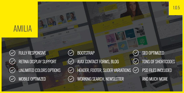 Amilia v1.0.5 - Responsive Multi-Purpose Template