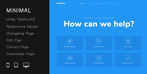 Minimal v1.0.0 - Helpdesk Customer Support HTML Template