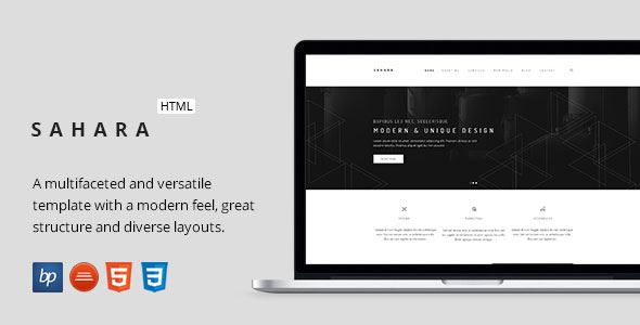 Sahara - Responsive Business HTML5 Template