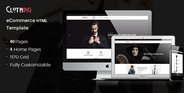 Clothing - eCommerce Fashion Template