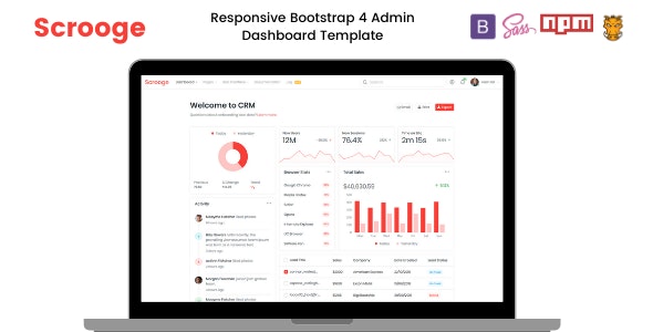 Scrooge v1.0 - Responsive Admin Dashboard Template