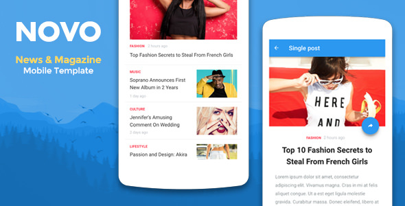 Novo - News & Magazine Mobile Template