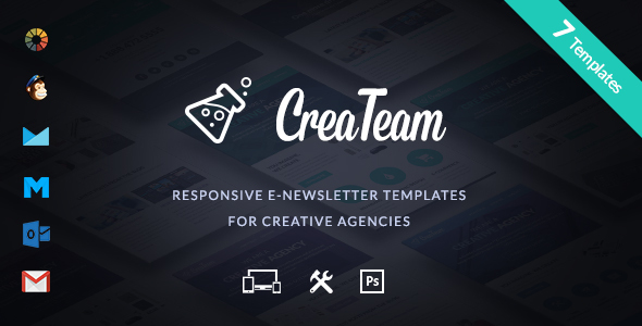 CreaTeam - Multipurpose Creative Agency E-newsletter + Builder Access