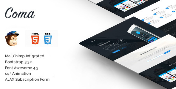 Coma - Multipurpose Coming Soon Template