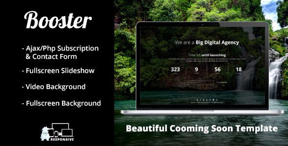 Booster - Responsive Coming Soon Template